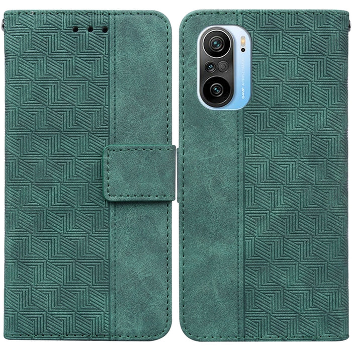 Estuche para teléfono de cuero con relieve geométrico, For Xiaomi 12 / 12X, For Xiaomi 12 Pro, For Xiaomi Mi 10T Lite 5G, For Xiaomi Mi 10T Pro 5G / 10T 5G, For Xiaomi Poco M3 / Redmi 9 Power, For Xiaomi Poco M4 Pro, For Xiaomi Poco X3 NFC / Poco X3   ...