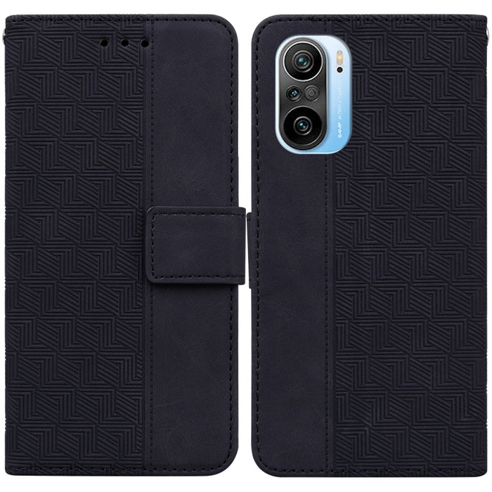 Estuche para teléfono de cuero con relieve geométrico, For Xiaomi 12 / 12X, For Xiaomi 12 Pro, For Xiaomi Mi 10T Lite 5G, For Xiaomi Mi 10T Pro 5G / 10T 5G, For Xiaomi Poco M3 / Redmi 9 Power, For Xiaomi Poco M4 Pro, For Xiaomi Poco X3 NFC / Poco X3   ...
