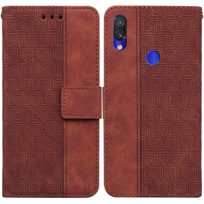 Estuche para teléfono de cuero con relieve geométrico, For Xiaomi Redmi K50 / K50 Pro, For Xiaomi Redmi Note 7S / Note 7, For Xiaomi Redmi Note 8, For Xiaomi Redmi Note 8 Pro, For Xiaomi Redmi Note 8T, For Xiaomi Redmi Note 9 Pro / Note 9S             ...
