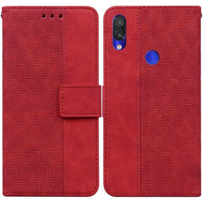 Estuche para teléfono de cuero con relieve geométrico, For Xiaomi Redmi K50 / K50 Pro, For Xiaomi Redmi Note 7S / Note 7, For Xiaomi Redmi Note 8, For Xiaomi Redmi Note 8 Pro, For Xiaomi Redmi Note 8T, For Xiaomi Redmi Note 9 Pro / Note 9S             ...
