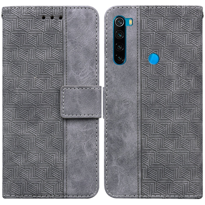 Estuche para teléfono de cuero con relieve geométrico, For Xiaomi Redmi K50 / K50 Pro, For Xiaomi Redmi Note 7S / Note 7, For Xiaomi Redmi Note 8, For Xiaomi Redmi Note 8 Pro, For Xiaomi Redmi Note 8T, For Xiaomi Redmi Note 9 Pro / Note 9S             ...