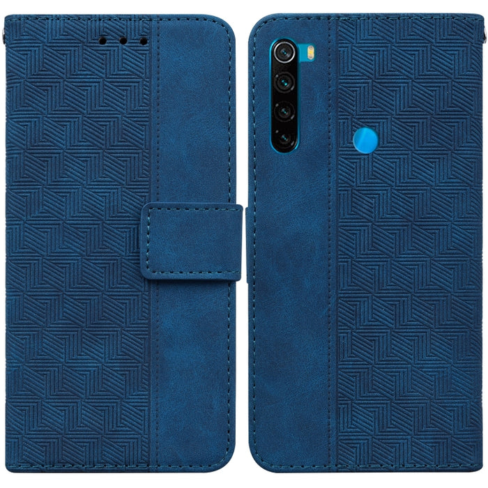 Estuche para teléfono de cuero con relieve geométrico, For Xiaomi Redmi K50 / K50 Pro, For Xiaomi Redmi Note 7S / Note 7, For Xiaomi Redmi Note 8, For Xiaomi Redmi Note 8 Pro, For Xiaomi Redmi Note 8T, For Xiaomi Redmi Note 9 Pro / Note 9S             ...