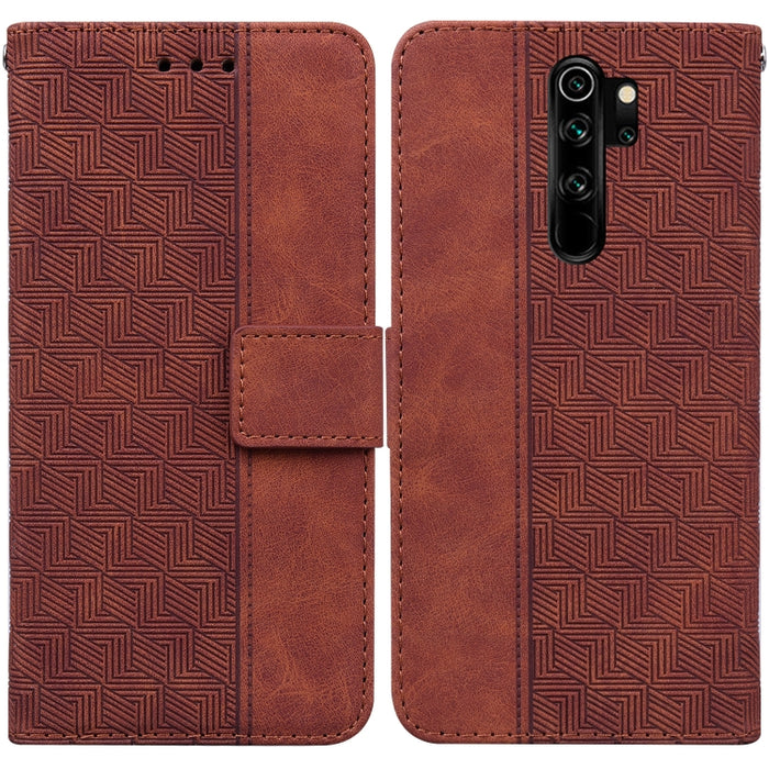 Estuche para teléfono de cuero con relieve geométrico, For Xiaomi Redmi K50 / K50 Pro, For Xiaomi Redmi Note 7S / Note 7, For Xiaomi Redmi Note 8, For Xiaomi Redmi Note 8 Pro, For Xiaomi Redmi Note 8T, For Xiaomi Redmi Note 9 Pro / Note 9S             ...