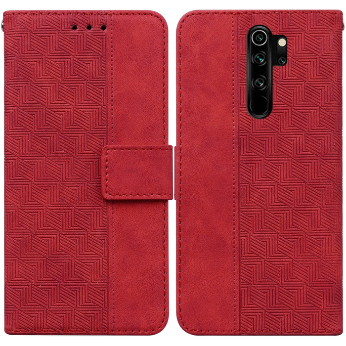 Estuche para teléfono de cuero con relieve geométrico, For Xiaomi Redmi K50 / K50 Pro, For Xiaomi Redmi Note 7S / Note 7, For Xiaomi Redmi Note 8, For Xiaomi Redmi Note 8 Pro, For Xiaomi Redmi Note 8T, For Xiaomi Redmi Note 9 Pro / Note 9S             ...