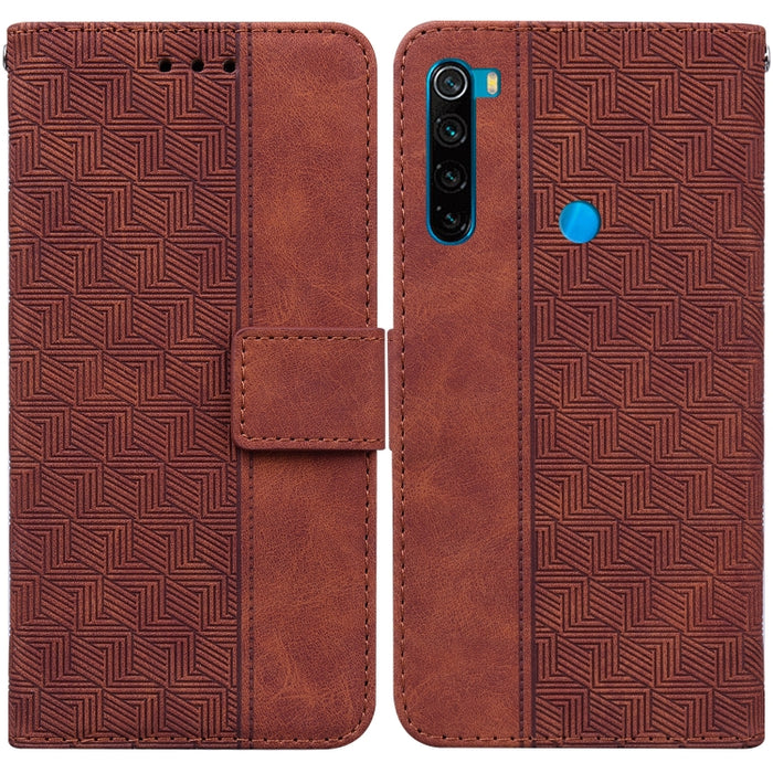 Estuche para teléfono de cuero con relieve geométrico, For Xiaomi Redmi K50 / K50 Pro, For Xiaomi Redmi Note 7S / Note 7, For Xiaomi Redmi Note 8, For Xiaomi Redmi Note 8 Pro, For Xiaomi Redmi Note 8T, For Xiaomi Redmi Note 9 Pro / Note 9S             ...