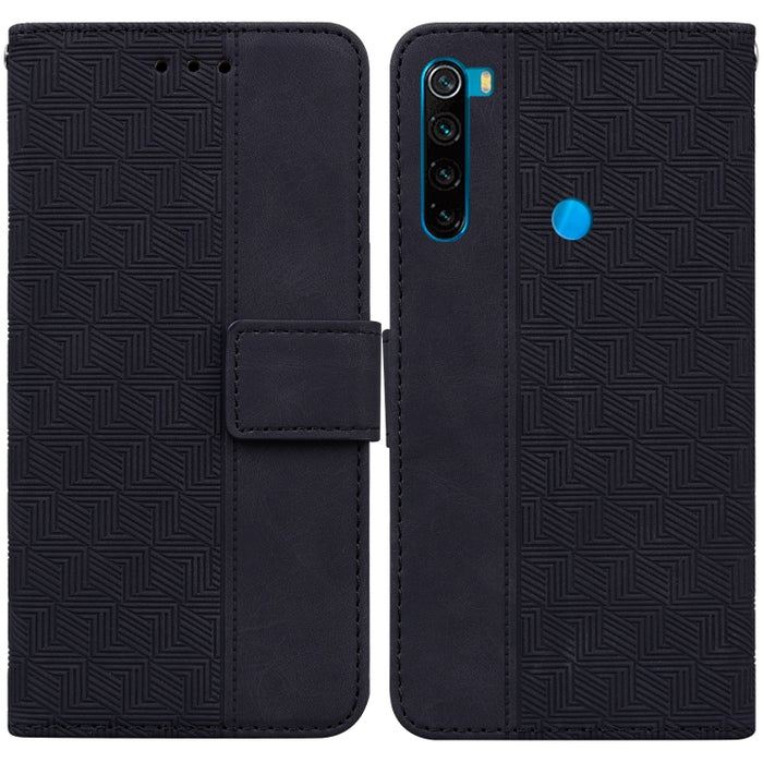 Estuche para teléfono de cuero con relieve geométrico, For Xiaomi Redmi K50 / K50 Pro, For Xiaomi Redmi Note 7S / Note 7, For Xiaomi Redmi Note 8, For Xiaomi Redmi Note 8 Pro, For Xiaomi Redmi Note 8T, For Xiaomi Redmi Note 9 Pro / Note 9S             ...