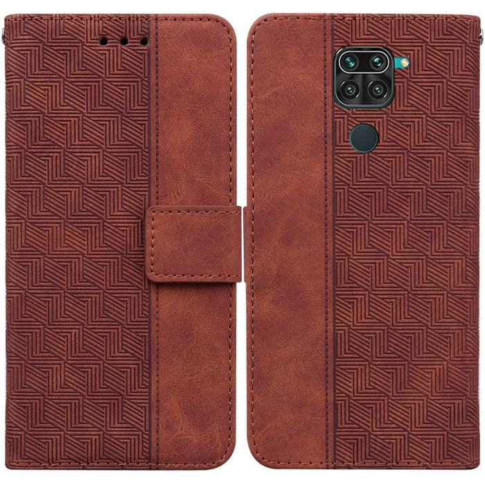 Estuche para teléfono de cuero con relieve geométrico, For Xiaomi Redmi K50 / K50 Pro, For Xiaomi Redmi Note 7S / Note 7, For Xiaomi Redmi Note 8, For Xiaomi Redmi Note 8 Pro, For Xiaomi Redmi Note 8T, For Xiaomi Redmi Note 9 Pro / Note 9S             ...