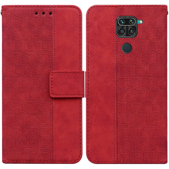 Estuche para teléfono de cuero con relieve geométrico, For Xiaomi Redmi K50 / K50 Pro, For Xiaomi Redmi Note 7S / Note 7, For Xiaomi Redmi Note 8, For Xiaomi Redmi Note 8 Pro, For Xiaomi Redmi Note 8T, For Xiaomi Redmi Note 9 Pro / Note 9S             ...