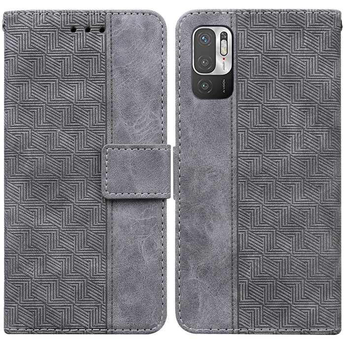 Estuche para teléfono de cuero con relieve geométrico, For Xiaomi Redmi K50 / K50 Pro, For Xiaomi Redmi Note 7S / Note 7, For Xiaomi Redmi Note 8, For Xiaomi Redmi Note 8 Pro, For Xiaomi Redmi Note 8T, For Xiaomi Redmi Note 9 Pro / Note 9S             ...