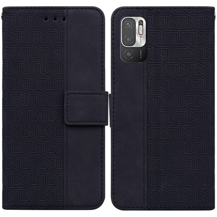 Estuche para teléfono de cuero con relieve geométrico, For Xiaomi Redmi K50 / K50 Pro, For Xiaomi Redmi Note 7S / Note 7, For Xiaomi Redmi Note 8, For Xiaomi Redmi Note 8 Pro, For Xiaomi Redmi Note 8T, For Xiaomi Redmi Note 9 Pro / Note 9S             ...