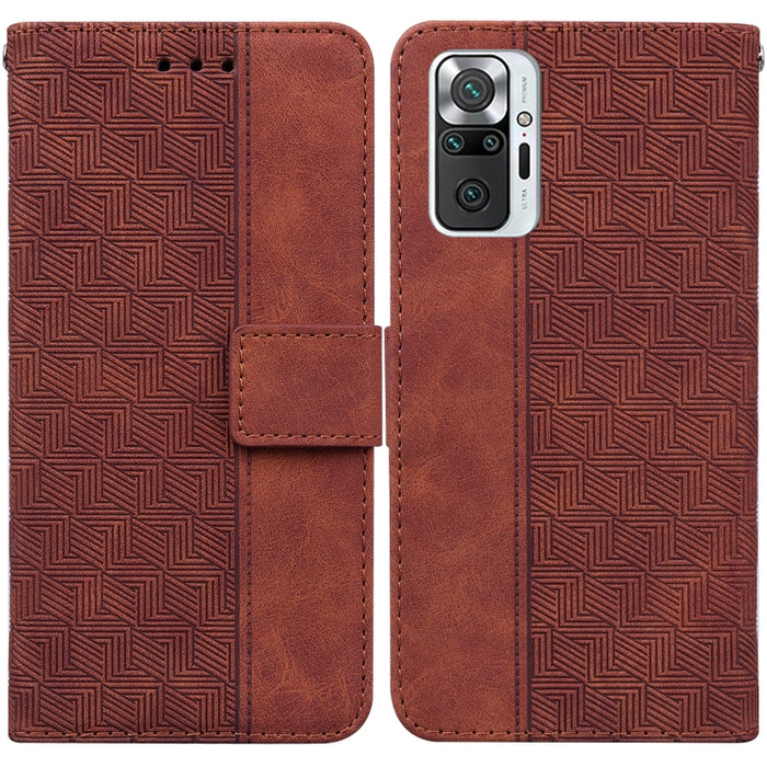Estuche para teléfono de cuero con relieve geométrico, For Xiaomi Redmi K50 / K50 Pro, For Xiaomi Redmi Note 7S / Note 7, For Xiaomi Redmi Note 8, For Xiaomi Redmi Note 8 Pro, For Xiaomi Redmi Note 8T, For Xiaomi Redmi Note 9 Pro / Note 9S             ...