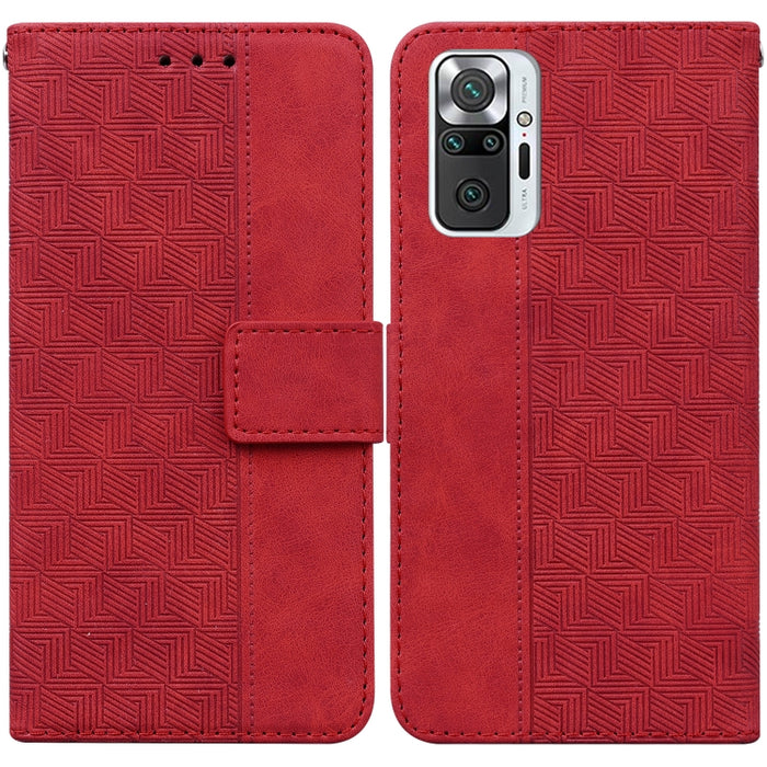 Estuche para teléfono de cuero con relieve geométrico, For Xiaomi Redmi K50 / K50 Pro, For Xiaomi Redmi Note 7S / Note 7, For Xiaomi Redmi Note 8, For Xiaomi Redmi Note 8 Pro, For Xiaomi Redmi Note 8T, For Xiaomi Redmi Note 9 Pro / Note 9S             ...