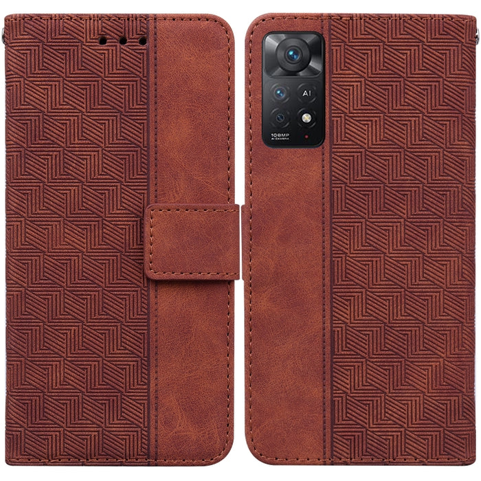 Estuche para teléfono de cuero con relieve geométrico, For Xiaomi Redmi K50 / K50 Pro, For Xiaomi Redmi Note 7S / Note 7, For Xiaomi Redmi Note 8, For Xiaomi Redmi Note 8 Pro, For Xiaomi Redmi Note 8T, For Xiaomi Redmi Note 9 Pro / Note 9S             ...