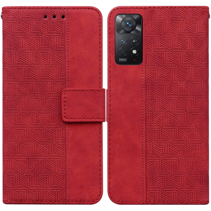 Estuche para teléfono de cuero con relieve geométrico, For Xiaomi Redmi K50 / K50 Pro, For Xiaomi Redmi Note 7S / Note 7, For Xiaomi Redmi Note 8, For Xiaomi Redmi Note 8 Pro, For Xiaomi Redmi Note 8T, For Xiaomi Redmi Note 9 Pro / Note 9S             ...