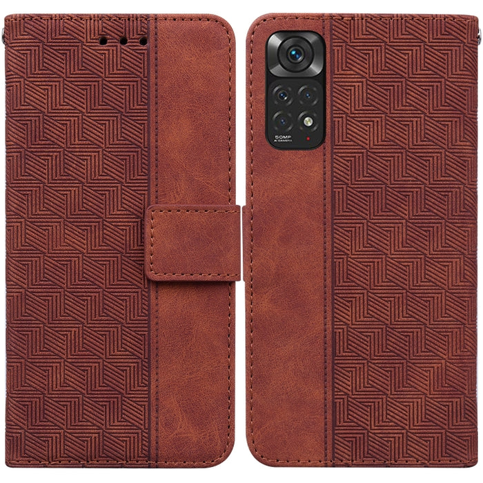 Estuche para teléfono de cuero con relieve geométrico, For Xiaomi Redmi K50 / K50 Pro, For Xiaomi Redmi Note 7S / Note 7, For Xiaomi Redmi Note 8, For Xiaomi Redmi Note 8 Pro, For Xiaomi Redmi Note 8T, For Xiaomi Redmi Note 9 Pro / Note 9S             ...