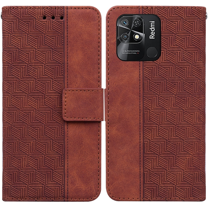 Estuche para teléfono de cuero con relieve geométrico, For Xiaomi Redmi K50 / K50 Pro, For Xiaomi Redmi Note 7S / Note 7, For Xiaomi Redmi Note 8, For Xiaomi Redmi Note 8 Pro, For Xiaomi Redmi Note 8T, For Xiaomi Redmi Note 9 Pro / Note 9S             ...