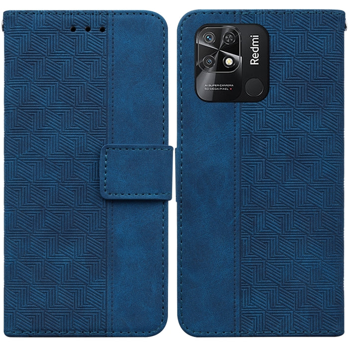 Estuche para teléfono de cuero con relieve geométrico, For Xiaomi Redmi K50 / K50 Pro, For Xiaomi Redmi Note 7S / Note 7, For Xiaomi Redmi Note 8, For Xiaomi Redmi Note 8 Pro, For Xiaomi Redmi Note 8T, For Xiaomi Redmi Note 9 Pro / Note 9S             ...
