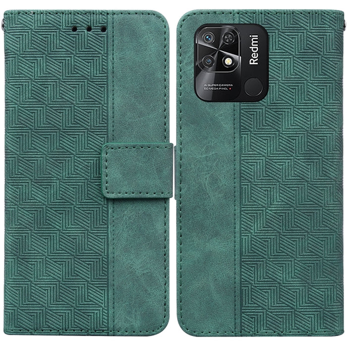 Estuche para teléfono de cuero con relieve geométrico, For Xiaomi Redmi K50 / K50 Pro, For Xiaomi Redmi Note 7S / Note 7, For Xiaomi Redmi Note 8, For Xiaomi Redmi Note 8 Pro, For Xiaomi Redmi Note 8T, For Xiaomi Redmi Note 9 Pro / Note 9S             ...