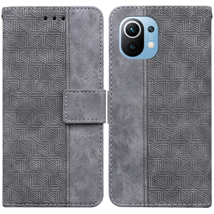 Estuche para teléfono de cuero con relieve geométrico, For Xiaomi Redmi K50 / K50 Pro, For Xiaomi Redmi Note 7S / Note 7, For Xiaomi Redmi Note 8, For Xiaomi Redmi Note 8 Pro, For Xiaomi Redmi Note 8T, For Xiaomi Redmi Note 9 Pro / Note 9S             ...