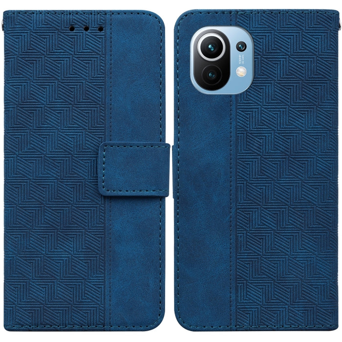 Estuche para teléfono de cuero con relieve geométrico, For Xiaomi Redmi K50 / K50 Pro, For Xiaomi Redmi Note 7S / Note 7, For Xiaomi Redmi Note 8, For Xiaomi Redmi Note 8 Pro, For Xiaomi Redmi Note 8T, For Xiaomi Redmi Note 9 Pro / Note 9S             ...