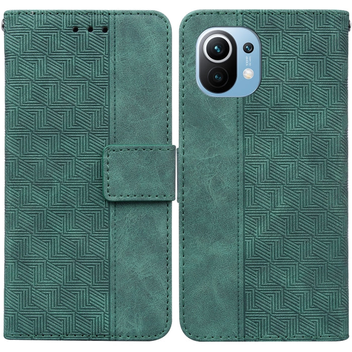 Estuche para teléfono de cuero con relieve geométrico, For Xiaomi Redmi K50 / K50 Pro, For Xiaomi Redmi Note 7S / Note 7, For Xiaomi Redmi Note 8, For Xiaomi Redmi Note 8 Pro, For Xiaomi Redmi Note 8T, For Xiaomi Redmi Note 9 Pro / Note 9S             ...