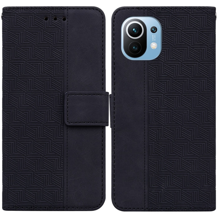 Estuche para teléfono de cuero con relieve geométrico, For Xiaomi Redmi K50 / K50 Pro, For Xiaomi Redmi Note 7S / Note 7, For Xiaomi Redmi Note 8, For Xiaomi Redmi Note 8 Pro, For Xiaomi Redmi Note 8T, For Xiaomi Redmi Note 9 Pro / Note 9S             ...