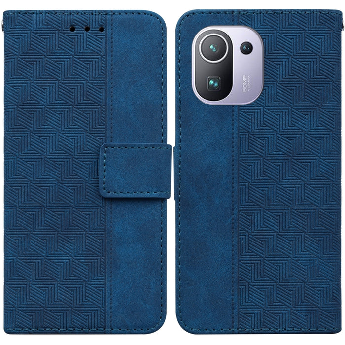 Estuche para teléfono de cuero con relieve geométrico, For Xiaomi Redmi K50 / K50 Pro, For Xiaomi Redmi Note 7S / Note 7, For Xiaomi Redmi Note 8, For Xiaomi Redmi Note 8 Pro, For Xiaomi Redmi Note 8T, For Xiaomi Redmi Note 9 Pro / Note 9S             ...