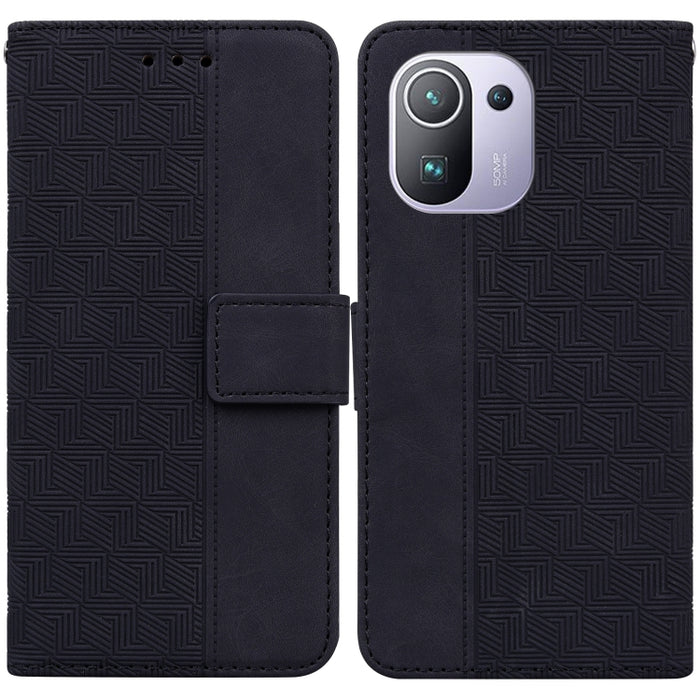 Estuche para teléfono de cuero con relieve geométrico, For Xiaomi Redmi K50 / K50 Pro, For Xiaomi Redmi Note 7S / Note 7, For Xiaomi Redmi Note 8, For Xiaomi Redmi Note 8 Pro, For Xiaomi Redmi Note 8T, For Xiaomi Redmi Note 9 Pro / Note 9S             ...