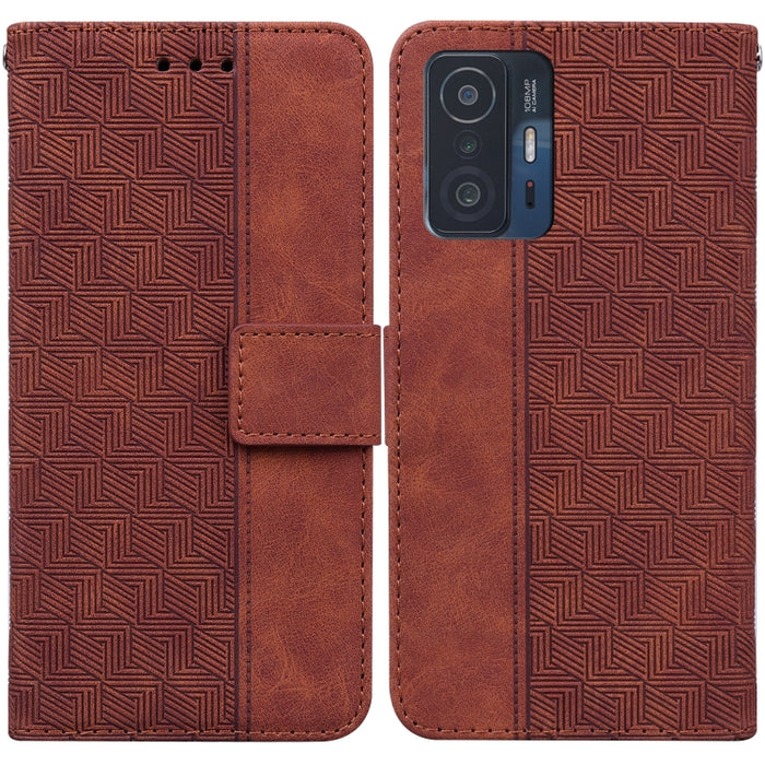 Estuche para teléfono de cuero con relieve geométrico, For Xiaomi Redmi K50 / K50 Pro, For Xiaomi Redmi Note 7S / Note 7, For Xiaomi Redmi Note 8, For Xiaomi Redmi Note 8 Pro, For Xiaomi Redmi Note 8T, For Xiaomi Redmi Note 9 Pro / Note 9S             ...