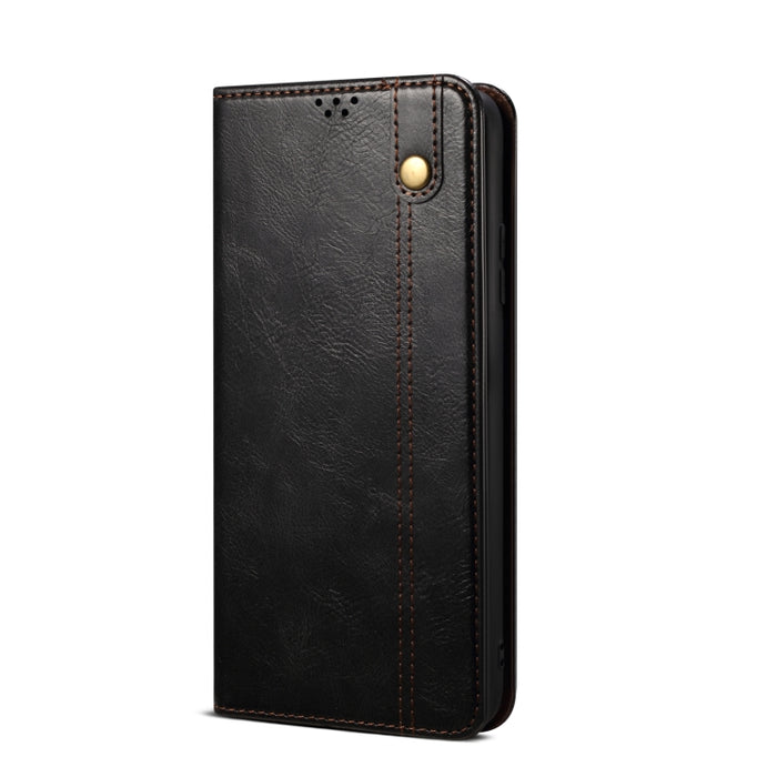 Caja de teléfono de cuero con textura de caballo loco de cera de aceite, For Motorola Moto E40 / E30 / E20, For OnePlus Nord N20 5G, For Google Pixel 6a, For Xiaomi Redmi Note 11 Pro 4G / 5G