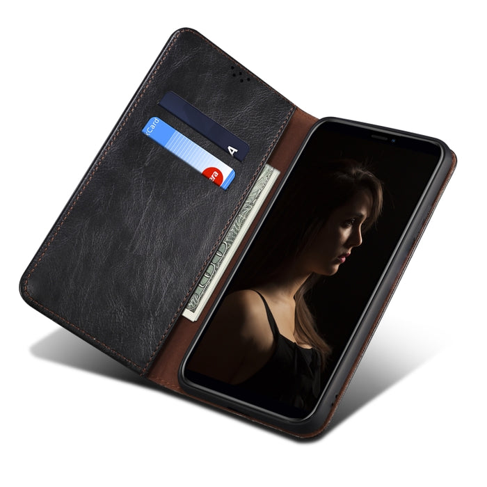 Caja de teléfono de cuero con textura de caballo loco de cera de aceite, For Motorola Moto E40 / E30 / E20, For OnePlus Nord N20 5G, For Google Pixel 6a, For Xiaomi Redmi Note 11 Pro 4G / 5G