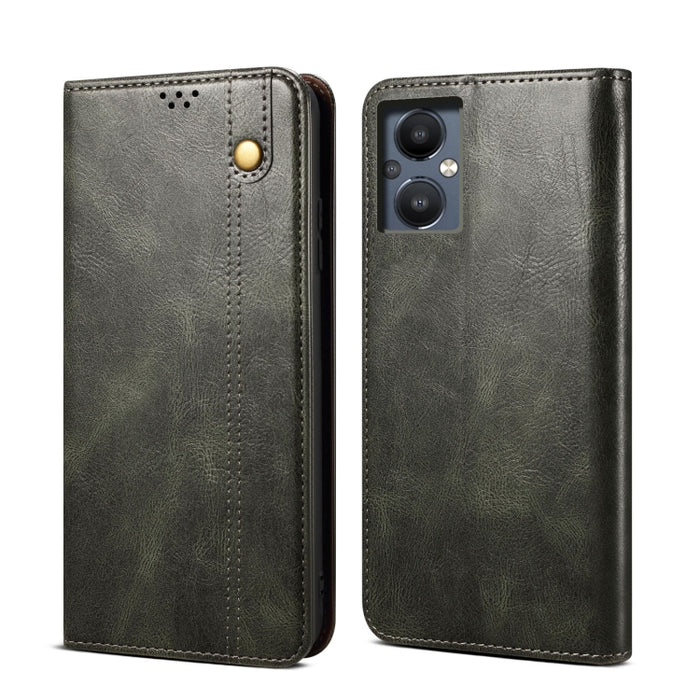 Caja de teléfono de cuero con textura de caballo loco de cera de aceite, For Motorola Moto E40 / E30 / E20, For OnePlus Nord N20 5G, For Google Pixel 6a, For Xiaomi Redmi Note 11 Pro 4G / 5G