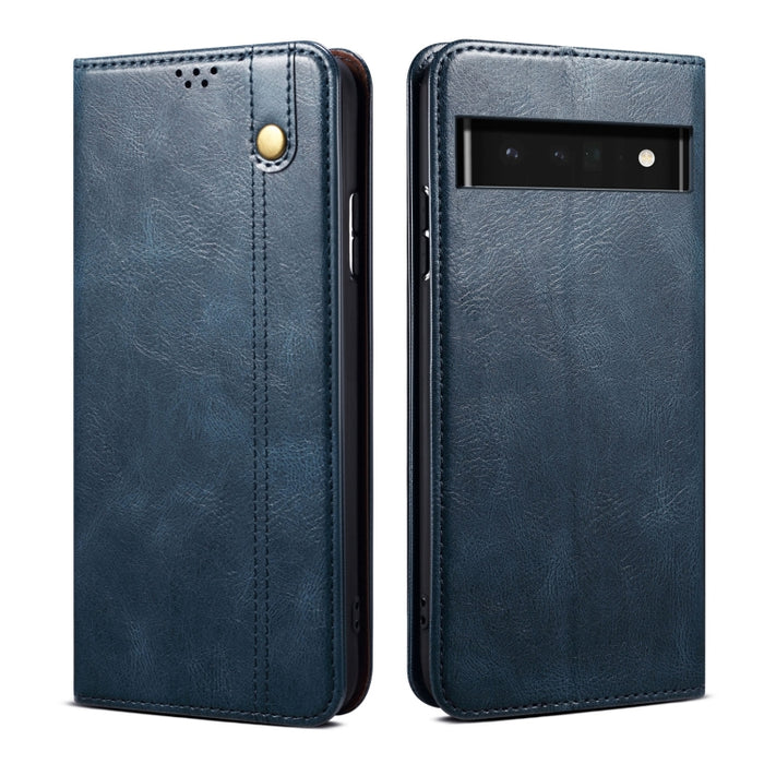 Caja de teléfono de cuero con textura de caballo loco de cera de aceite, For Motorola Moto E40 / E30 / E20, For OnePlus Nord N20 5G, For Google Pixel 6a, For Xiaomi Redmi Note 11 Pro 4G / 5G