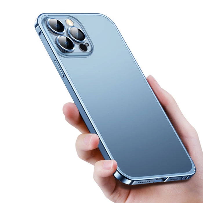 Estuche para teléfono esmerilado con protección de lente