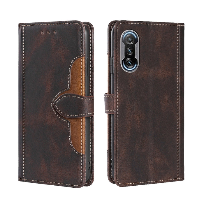 Skin Feel Sombrero de paja Hebilla magnética Funda de cuero para teléfono, For Xiaomi Poco M3, For Xiaomi Redmi K40 Gaming, For Xiaomi Redmi Note 11 4G / Note 11S, For Xiaomi Redmi Note 11 5G, For Xiaomi Redmi 9C / Redmi 9C NFC, For Xiaomi Mi 11