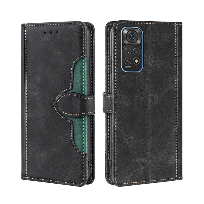 Skin Feel Sombrero de paja Hebilla magnética Funda de cuero para teléfono, For Xiaomi Poco M3, For Xiaomi Redmi K40 Gaming, For Xiaomi Redmi Note 11 4G / Note 11S, For Xiaomi Redmi Note 11 5G, For Xiaomi Redmi 9C / Redmi 9C NFC, For Xiaomi Mi 11
