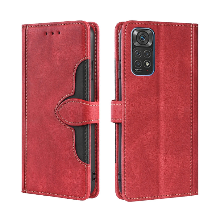 Skin Feel Sombrero de paja Hebilla magnética Funda de cuero para teléfono, For Xiaomi Poco M3, For Xiaomi Redmi K40 Gaming, For Xiaomi Redmi Note 11 4G / Note 11S, For Xiaomi Redmi Note 11 5G, For Xiaomi Redmi 9C / Redmi 9C NFC, For Xiaomi Mi 11