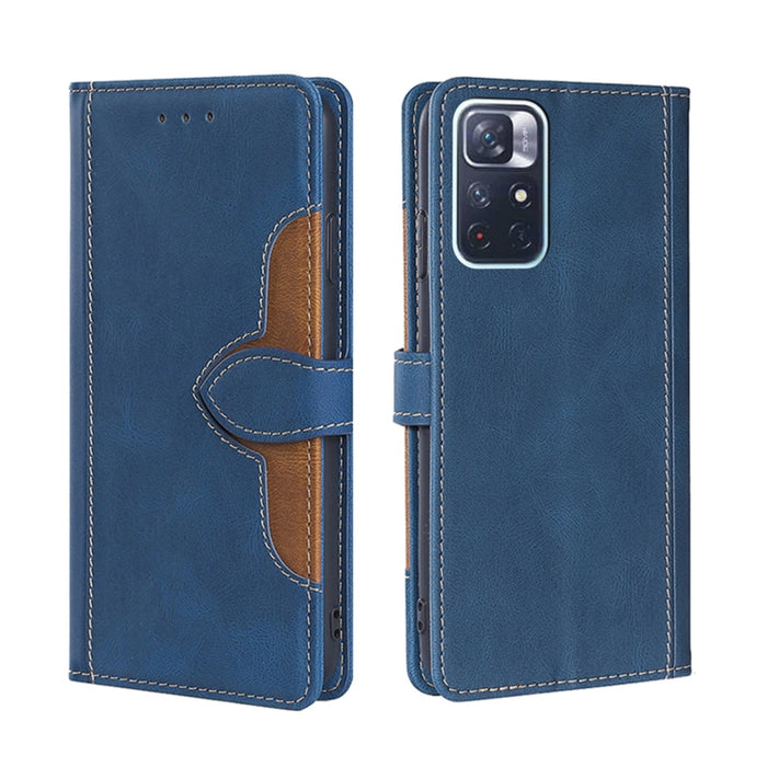 Skin Feel Sombrero de paja Hebilla magnética Funda de cuero para teléfono, For Xiaomi Poco M3, For Xiaomi Redmi K40 Gaming, For Xiaomi Redmi Note 11 4G / Note 11S, For Xiaomi Redmi Note 11 5G, For Xiaomi Redmi 9C / Redmi 9C NFC, For Xiaomi Mi 11