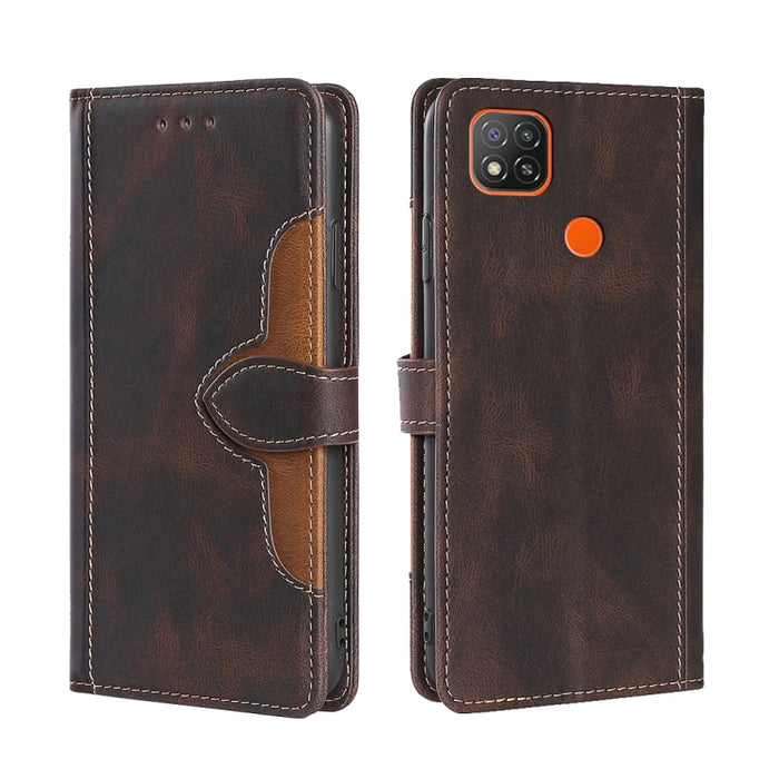 Skin Feel Sombrero de paja Hebilla magnética Funda de cuero para teléfono, For Xiaomi Poco M3, For Xiaomi Redmi K40 Gaming, For Xiaomi Redmi Note 11 4G / Note 11S, For Xiaomi Redmi Note 11 5G, For Xiaomi Redmi 9C / Redmi 9C NFC, For Xiaomi Mi 11