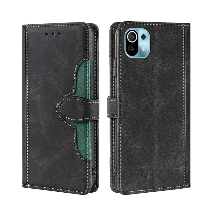 Skin Feel Sombrero de paja Hebilla magnética Funda de cuero para teléfono, For Xiaomi Poco M3, For Xiaomi Redmi K40 Gaming, For Xiaomi Redmi Note 11 4G / Note 11S, For Xiaomi Redmi Note 11 5G, For Xiaomi Redmi 9C / Redmi 9C NFC, For Xiaomi Mi 11
