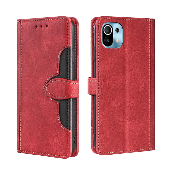 Skin Feel Sombrero de paja Hebilla magnética Funda de cuero para teléfono, For Xiaomi Poco M3, For Xiaomi Redmi K40 Gaming, For Xiaomi Redmi Note 11 4G / Note 11S, For Xiaomi Redmi Note 11 5G, For Xiaomi Redmi 9C / Redmi 9C NFC, For Xiaomi Mi 11