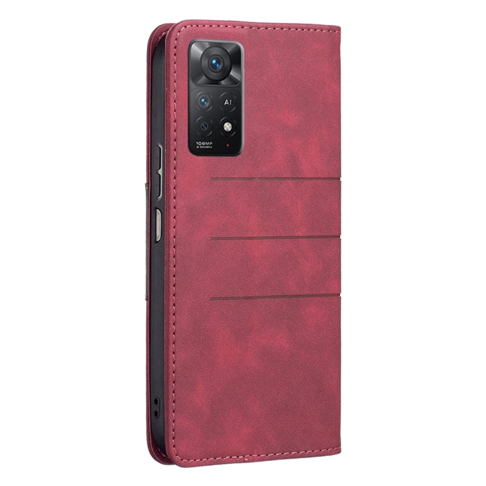 Caja de teléfono de cuero de empalme magnético, For Xiaomi Redmi Note 11 Pro International Version