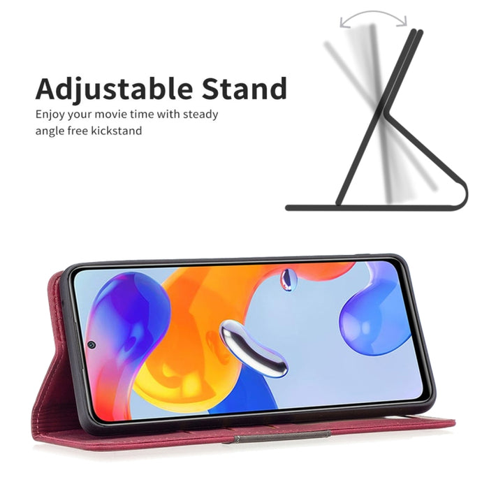 Caja de teléfono de cuero de empalme magnético, For Xiaomi Redmi Note 11 Pro International Version