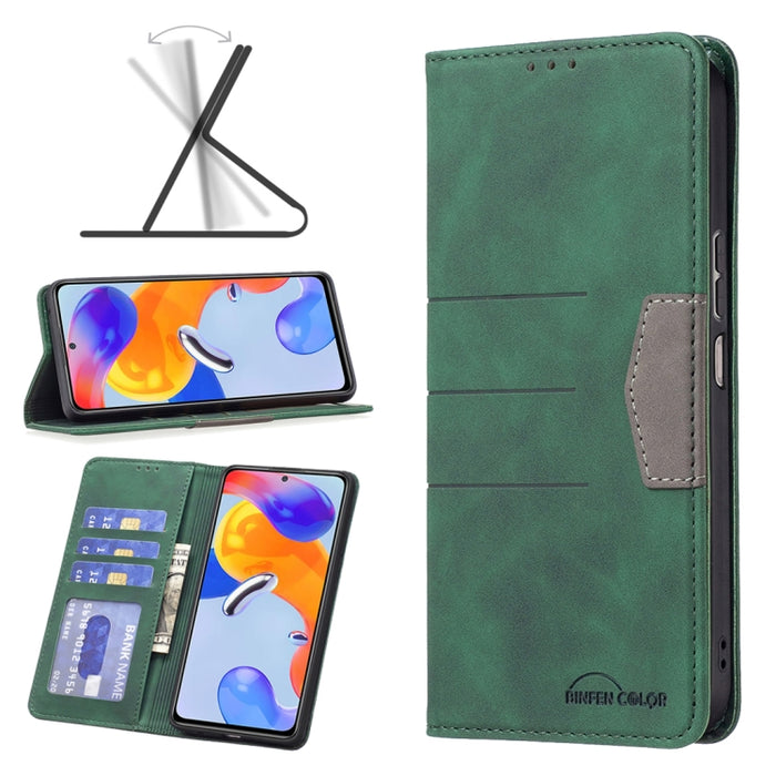 Caja de teléfono de cuero de empalme magnético, For Xiaomi Redmi Note 11 Pro International Version