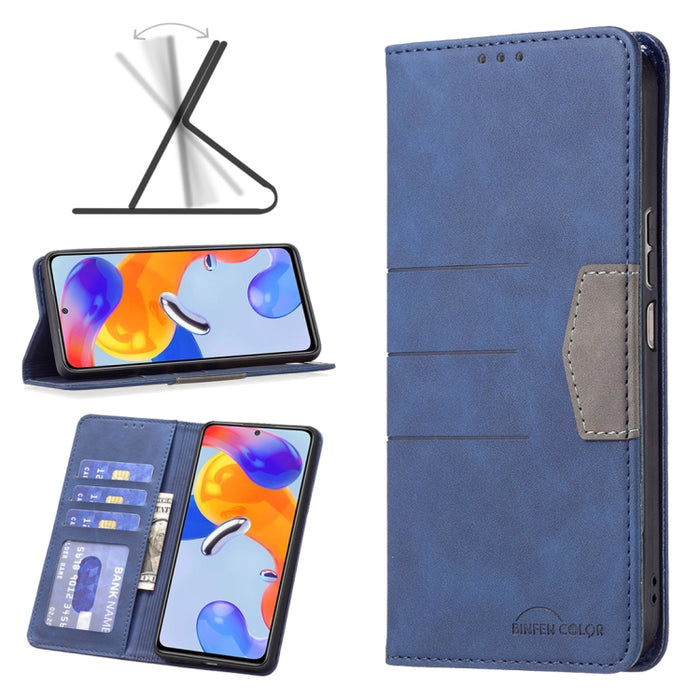 Caja de teléfono de cuero de empalme magnético, For Xiaomi Redmi Note 11 Pro International Version