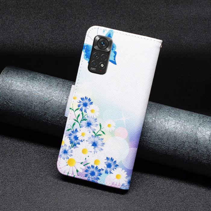 Estuche para teléfono de cuero con patrón de dibujo coloreado, For Xiaomi Redmi Note 11 International Version