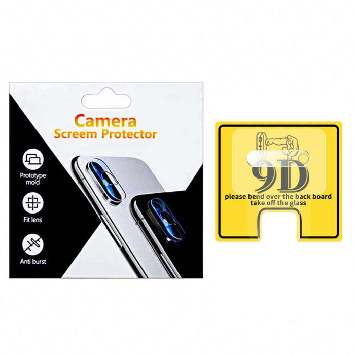 Protector de lente de cámara trasera transparente 9D Película de vidrio templado