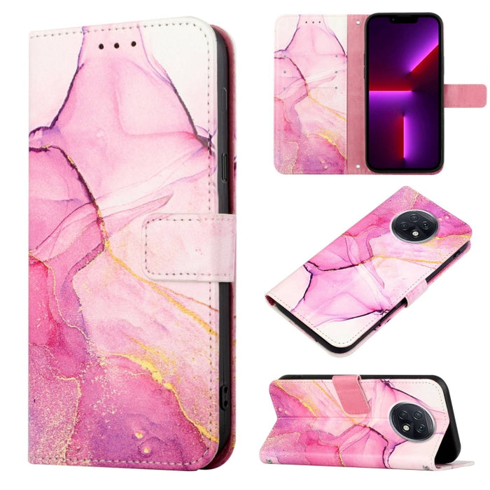 PT003 Estuche para teléfono de cuero con tapa y patrón de mármol, For Xiaomi Redmi Note 10 4G / Note 10s, For Xiaomi Redmi Note 10 Pro / Note 10 Pro Max, For Xiaomi Poco M2 / Redmi 9, For Xiaomi Redmi 9A / Redmi 9i India / Redmi 9AT                    ...