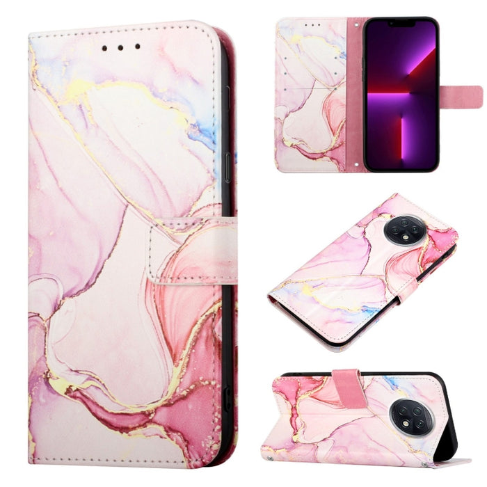 PT003 Estuche para teléfono de cuero con tapa y patrón de mármol, For Xiaomi Redmi Note 10 4G / Note 10s, For Xiaomi Redmi Note 10 Pro / Note 10 Pro Max, For Xiaomi Poco M2 / Redmi 9, For Xiaomi Redmi 9A / Redmi 9i India / Redmi 9AT                    ...