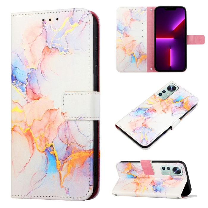 PT003 Estuche para teléfono de cuero con tapa y patrón de mármol, For Xiaomi Redmi Note 10 4G / Note 10s, For Xiaomi Redmi Note 10 Pro / Note 10 Pro Max, For Xiaomi Poco M2 / Redmi 9, For Xiaomi Redmi 9A / Redmi 9i India / Redmi 9AT                    ...